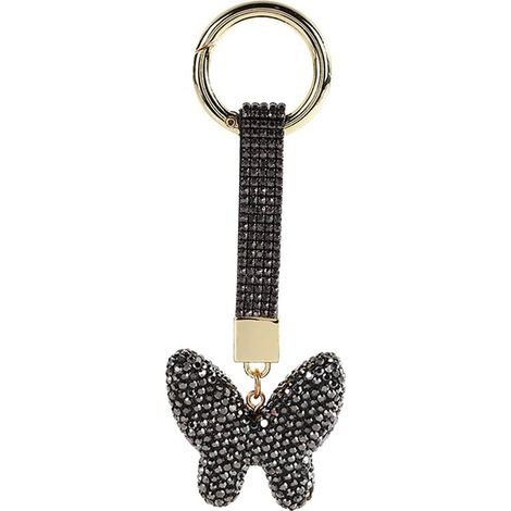 Porte-clés papillon strass (gris), (1/2)