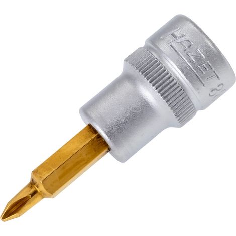 Hazet Schraubendreher-Steckschlüsseleinsatz 3/8 (10 mm) Vierkant hohl, Kreuzschlitz Profil PH, SW PH1 (1/3)