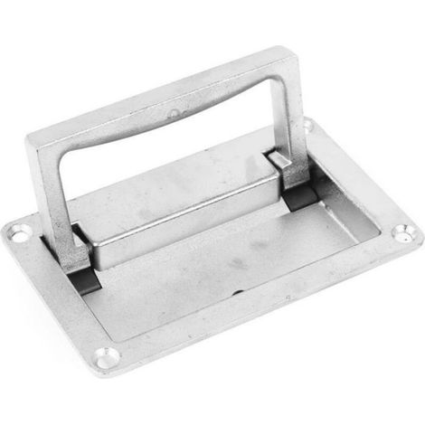 Poignée pliable Armoire de commande industrielle Boîte électrique Poignée de porte Alliage de zinc sablage (grand) Femeo (1/3)