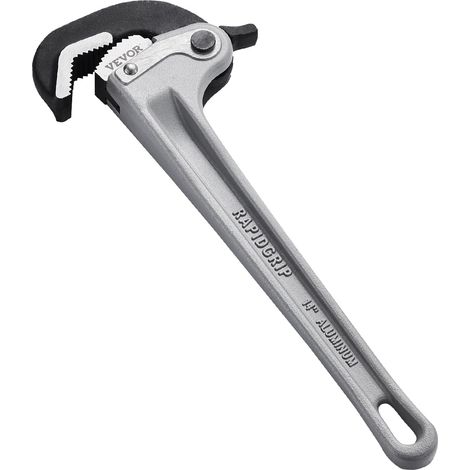 Clé Serre Tubes Droite 35,6 cm, Tuyau à Griffe en Aluminium, Clé de Plomberie avec Réglage Automatique de la Mâchoire, Portable et Poignée Ergonomique, pour Conduites d'Eau, Réparations Auto (1/5)