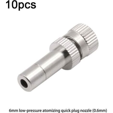Buse Brumisation - Connexion Rapide 6 mm - Pour Système d'Arrosage par Brouillard - Lot de 10 (1/4)