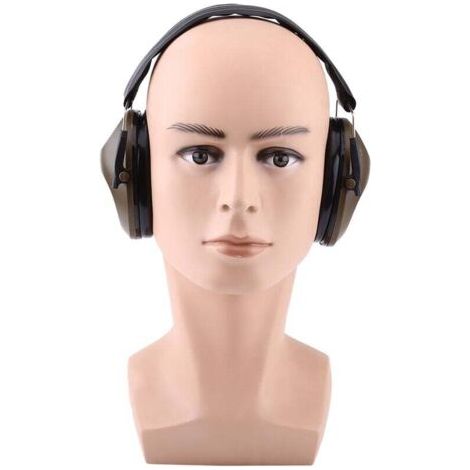 Casques Antibruit Industriels, Réduction du Bruit Cache-oreilles Acoustiques Protection de l'ouïe Protège-oreilles pour le Tir au Travail(241511cm-Vert) Protection auditive A (1/4)