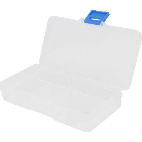 Boîte de rangement transparente 10 cases en plastique pour perles, bijoux et loisirs créatifs DIY - Organiseur de stockage robuste (1/5)