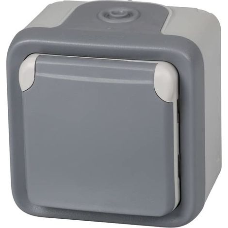 PRISES DE COURANT C/TT MONTAGE EN SURFACE IP55 GRIS