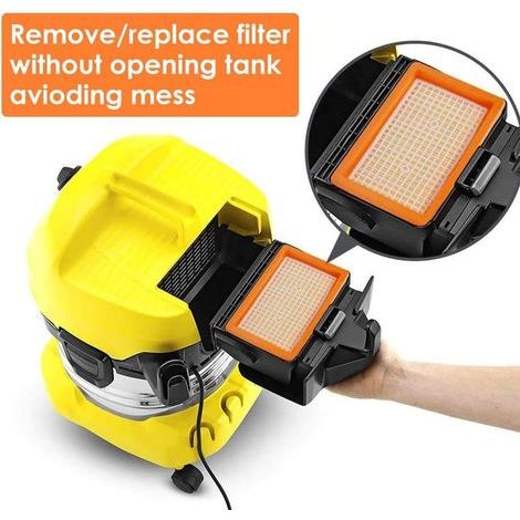 2 Filtres Plissés Plat Karcher – MV4 MV5 MV6 WD4 WD5 WD6P (1/5)