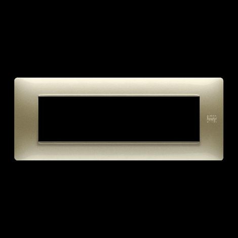 Placca in tecnopolimero, oro satinato, 7 moduli, nea flexa urmet 11807.os