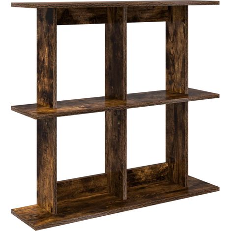 Scaffale da parete A parete Rovere Fumo 100 x 20 x 75 cm vidaXL (1/5)