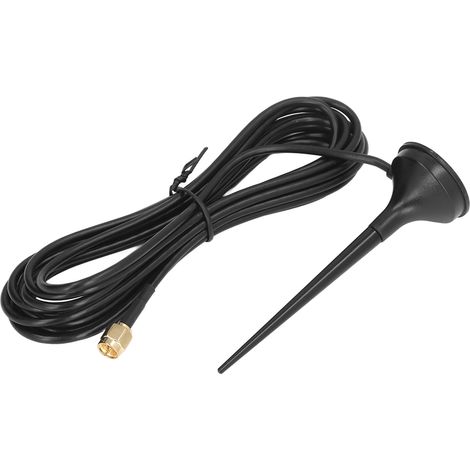 Antenne GSM omnidirectionnelle étanche à gain 5 dBi, connecteur SMA mâle et base magnétique (1/5)