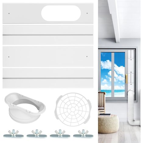 Lot de 4 joints de fenêtre pour climatiseurs mobiles, convient à la plupart des fenêtres coulissantes verticales et horizontales (1/5)