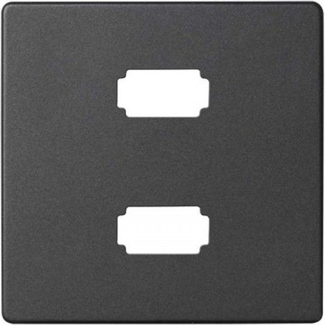Enchufe Simon 8201090-038 2 puertos USB empotrable termoplástico