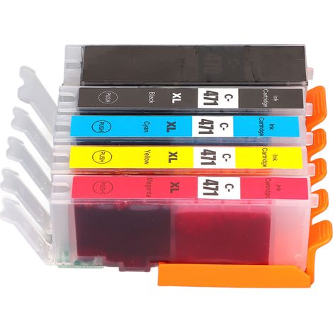 5 Cartouches d'encre ABS de rechange pour PIXMA MG5740 MG6840 MG7740 TS5040 TS6040 (1/5)