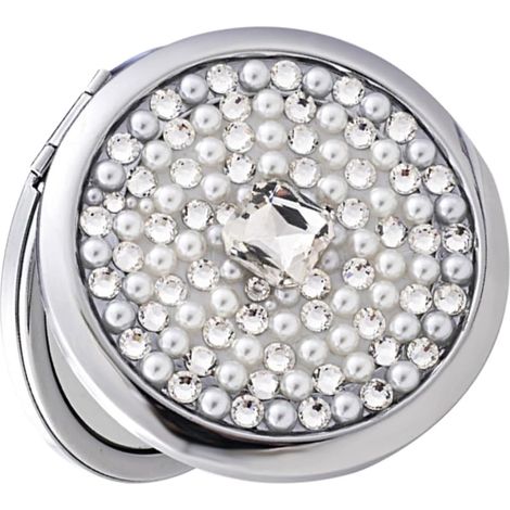 Miroir Maquillage Pliable Double Face Miroir Cosmétique Compact Portable Grossissant pour Voyage