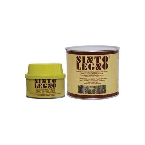 SINTOLEGNO STUCCO PER LEGNO IN BARATTOLO- - ml.175 legno chiaro/scuro - 3 pezzi SINTOLIT