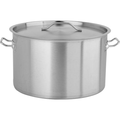 Pentola professionale BASSA 50x30cm 58 litri con coperchio