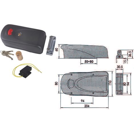 ELETTROSERRATURA PER PORTE IN FERRO CON PULSANTE+BOOSTER CISA