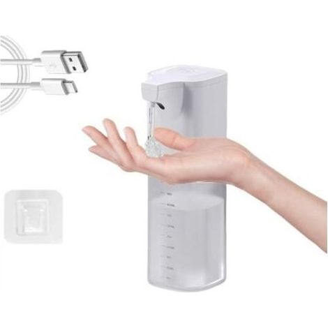 Distributeur automatique de savon liquide, distributeur de savon, distributeur automatique de savon pour les mains pour salle de bain et cuisine (1/4)