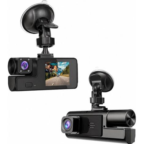Dashcam – Autokamera – 1080p Dual-Dashcam – 170°-Weitwinkel-Fahrzeugkamera – WDR, G-Sensor – Loop-Aufnahme, Nachtsicht (1/5)