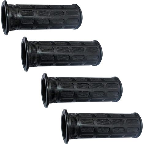 Set of 4 non-slip handles with 30 mm inner diameter made of soft rubber for wheelbarrows (black, 125 mm long) (1/5)