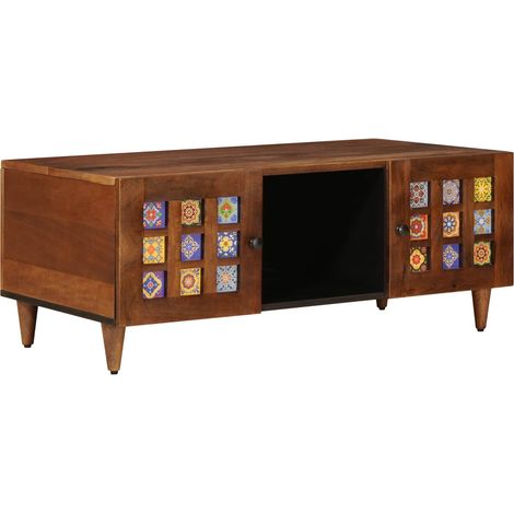 Coffee Table Brown 100 x 54 x 40 cm Solid Mango Wood vidaXL