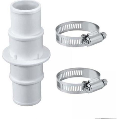 Adaptateur de raccord de tuyau de piscine, adaptateur portable (avec 2 colliers de serrage), pièces d'équipement de piscine (1/5)