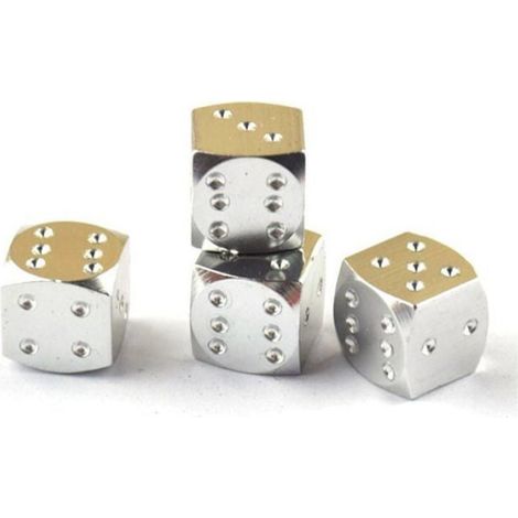 Bouchon De Valve De Pneu - Aluminium - Universel Vis - Protection Anti-poussière - Lot De 4 (1/3)