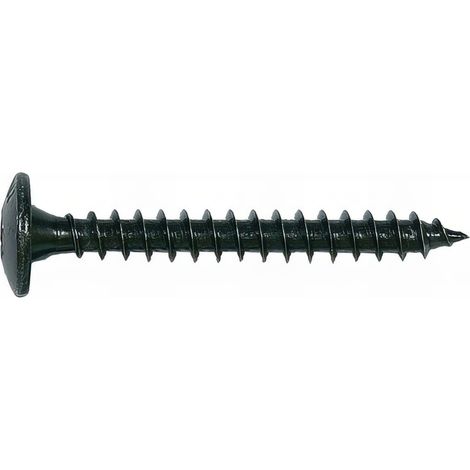 200 Vis pour fixation de penture de volet bois - Torx T30 D. 14 mm - D. 6 x 25 mm - Noir (1/2)
