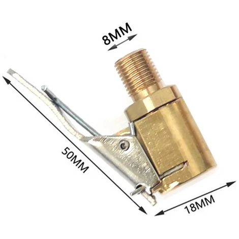 Adaptateur de valve de gonflage pour pompe à air de pneu de voiture, en laiton, 8 mm, pour pompe à air.-AquaForge