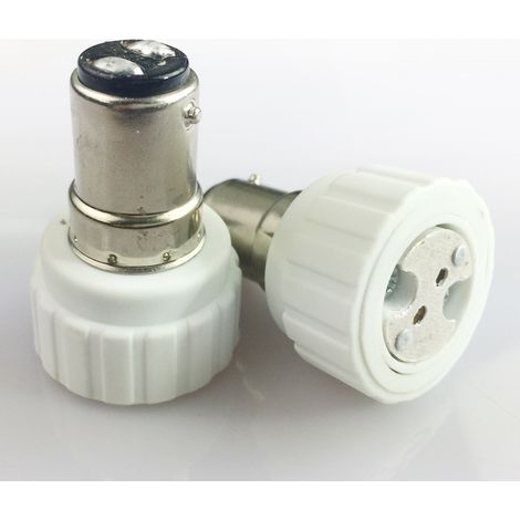 Adapter B15D auf G5.3/MR16-Stiftlampenfassung, alterungsgeprüft, flammhemmendes PBT mit CE-Beschichtung (1/5)