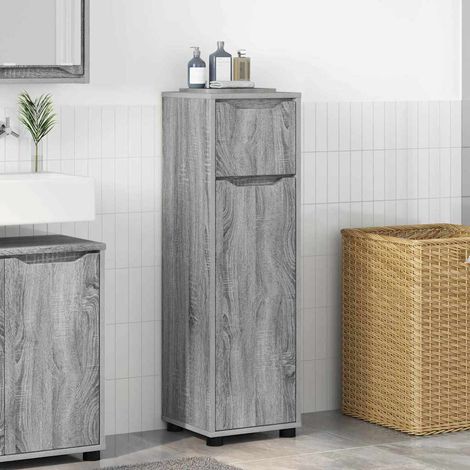 Gabinete de Baño con cajón Gris  30,5 x 30 x 101 cm