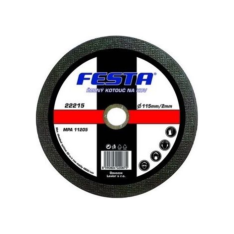 Disco da taglio FESTA INDUSTRY per metallo 180x2,5x22,2mm 22278.03