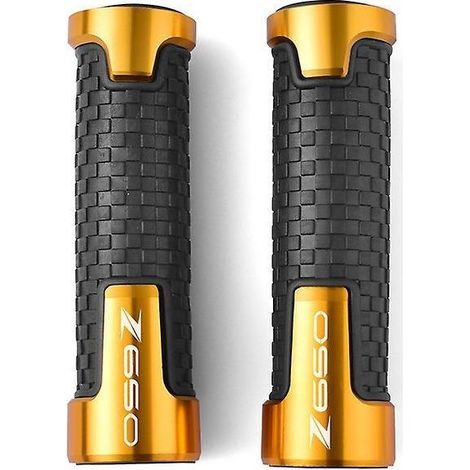 Kawasaki Z650 Motorradlenker mit Logo, rutschfest, für Modelle 2017–2020 – Gold (1/5)