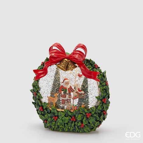 EDG Decorazione Natalizia Corona Led Multicolor Villaggio Natale 21 cm (1/3)