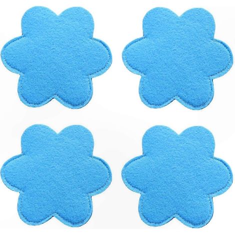 Sachets de rangement vaisselle de Pâques 4 pièces, forme pétale de fleur, organiseur pour couverts, idéal fêtes et repas, rouge. (1/5)