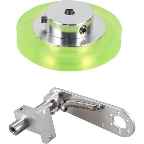 Ruota di misurazione dell'encoder industriale in poliuretano e alluminio da 200 mm con staffa tipo 20 (1/4)