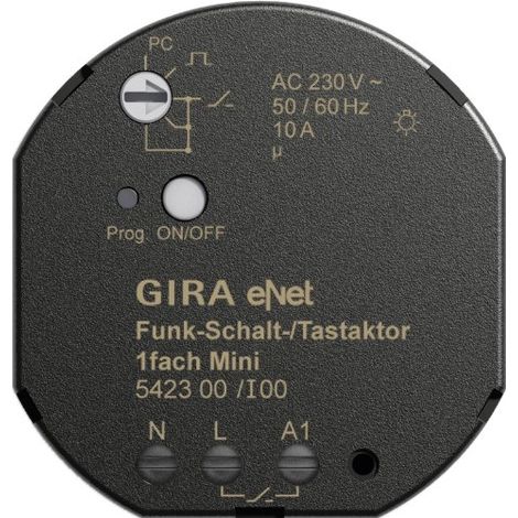 Actuador interruptor Gira 542300 inalámbrico LED 500 W