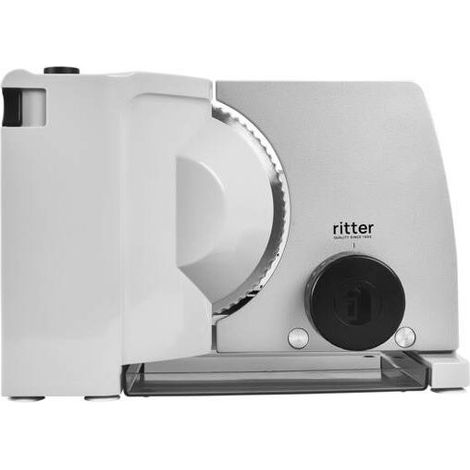 Ritter 918000 Compact 7 Affettatrice elettrica Lama ondulata Regolazione spessore taglio fino a 23 mm Motore potente Colore Argento