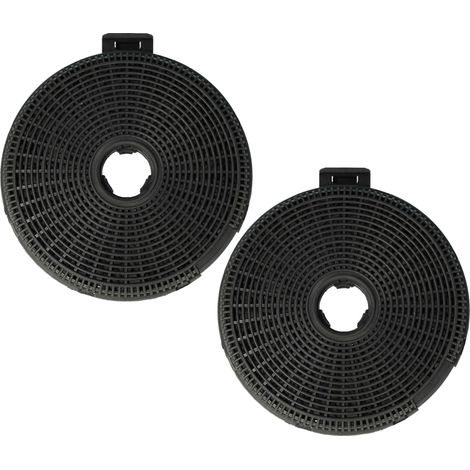 vhbw 2x filtro de carbón activado compatible con Teka DB 1 90, DB 1 70, DB 90, DB 60, DB 1 60, DBB 60 SS, DB1-60 VR01 campanas cocina - 20 cm