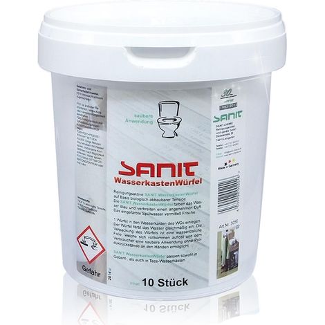 Sanit Wasserkastenwürfel 3056 für Einwurfschacht Geberit, 10 Stück
