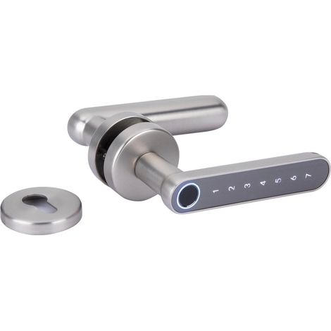 Manilla electrónica gris huella pin bluetooth roseta 50Ø (1/5)