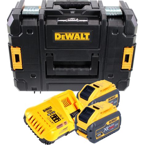 Kit de batería DeWalt DCB 118 Y2T 18 V / 54 V Cargador 8 A + 2 baterías DCB 548 12,0 Ah + TSTAK (1/4)