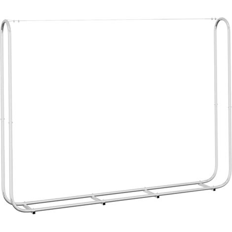 Maison Exclusive - Rastrelliera per Legna 200x25x150 cm in Acciaio Zincato (1/5)
