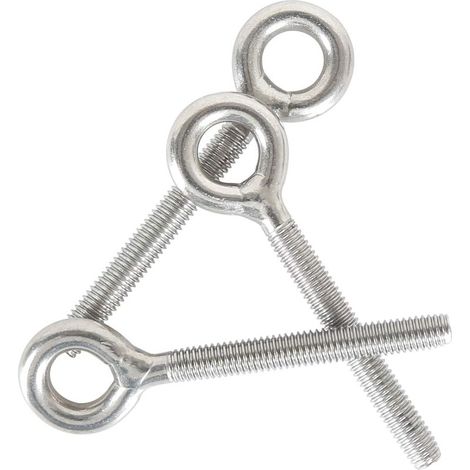 5PCS M10 Boulons à oeil 304 Acier Inoxydable Boulon Anneau de Levage Soudés Fermés Vis à œil de Tige de Vis à Vis Résistant à La Corrosion (1/5)