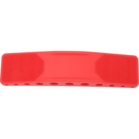 Brosse de toilettage pour chevaux 6 en 1, rouge, anti-mue, massage, soin beauté, élimination des poils morts (1/5)