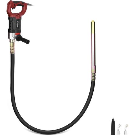 Concrete Shaker, 1800 W, with 2 m Hose, Electric Compressor, 35 mm Bottle Stirrer, Mixing Shaft Rotation Speed 6000 RPM, Concrete Vibrating Bottle with Handle (1/5)