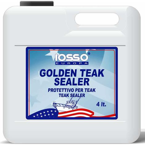 Iosso golden teak sealer trattamento sigillante teak a basi di olii pregiati litri 4
