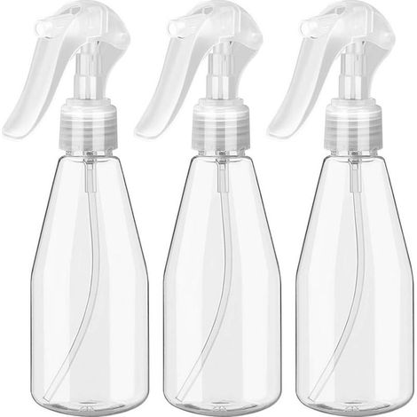 200ML Vaporisateur Empty - 3PCS, Bottle of Spraying Flacon Spray Bottles Plastic Transparent Spray Empty for Coiffure Plant Flowers Sprayer D\\'water Living room Of Coiffure- (1/4)