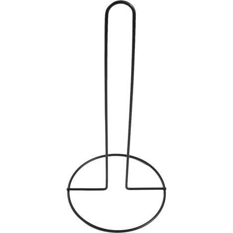 Porte-serviettes vertical en acier inoxydable pour rouleau de papier essuie-tout de cuisine, table à manger, accessoires de rangement de cuisine (noir) (1/5)