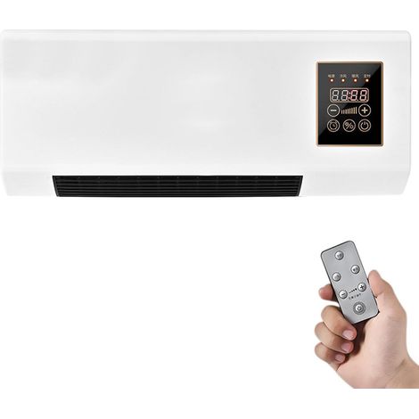 Portable Wall Mounted Heating Machine, Mini Nature Wind and Heating Wall Mounted Fan, Low Noise Touch Control Small Air Cooler Heater Machine for Indoor Outdoor (1/4)