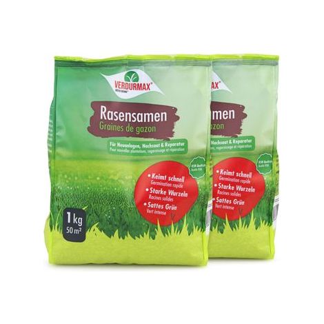 2 x 1 kg VERDURMAX® Rasensamen (1/5)