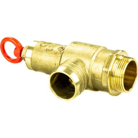 Valvola di sicurezza con filettatura esterna da 1 1/4" 0,3 → 1,5 bar in ottone 087032000 (1/5)